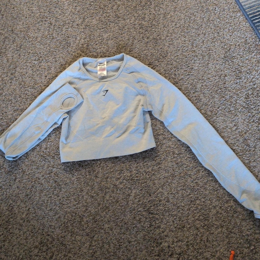 Gymshark Light Grey Long Sleeve Top